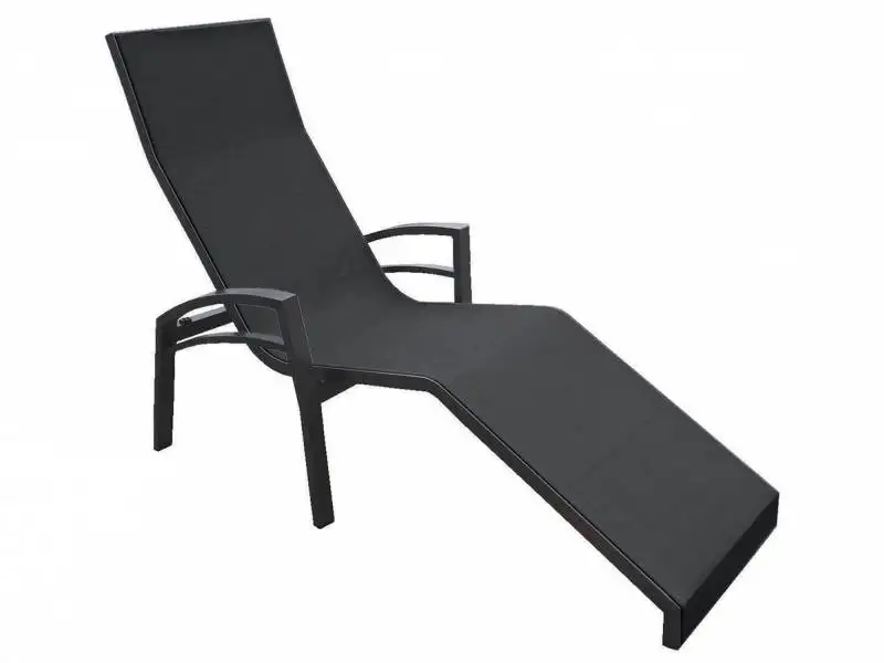 Stern Balance Relaxliege, Aluminium anthrazit Textilenbezug Karbon