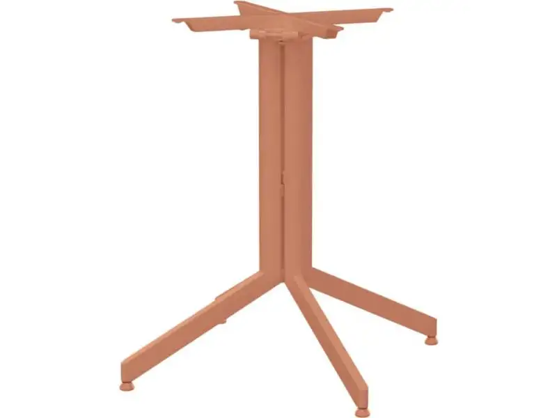 Stern Bistrotisch: Alu Tischgestell Faro 80 cm Terra + freiwählbare Tischplatte