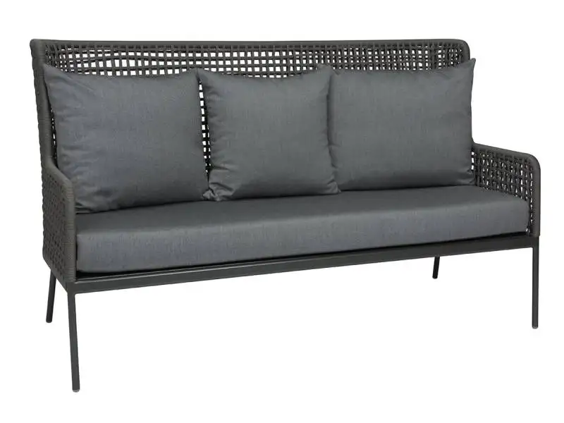 Stern Greta Lounge Sofa Aluminium anthrazit inklusive Kissen