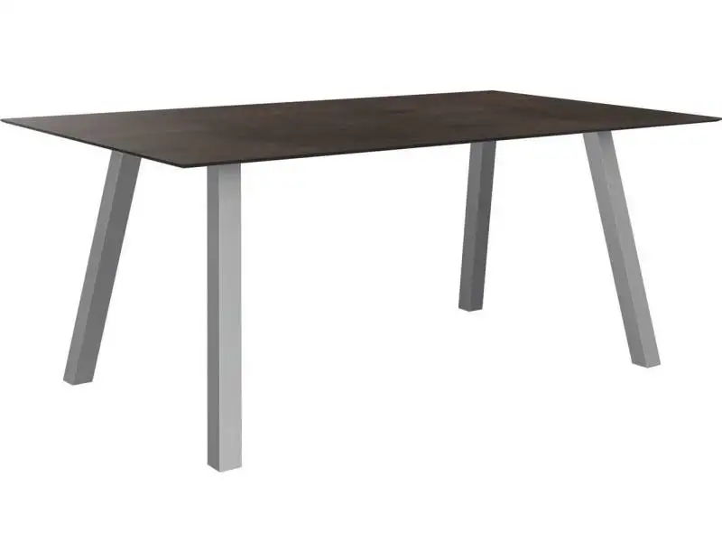 Stern Tischsystem Interno 180 x 100 cm, Edelstahl Vierkantrohr + freiwählbare Tischplatte