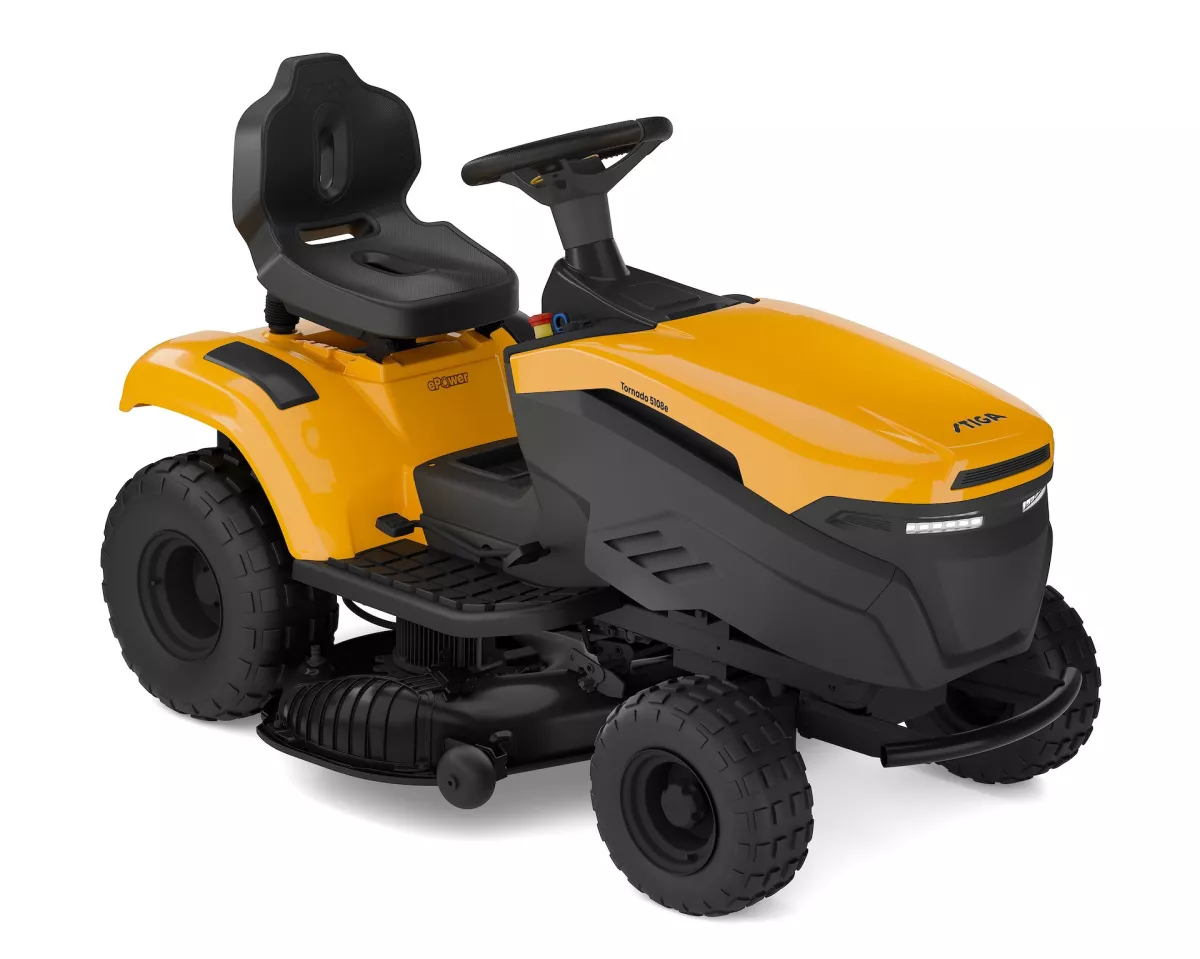 Stiga Rasentraktor Tornado 5108e Modell 2026 ohne Wechsel-Akku, inkl. Mulchkeil, Zugöse