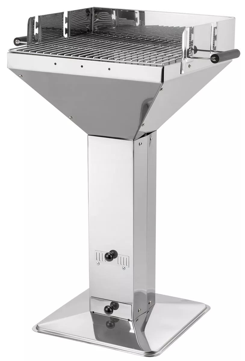 Tepro Edelstahl Holzkohlegrill Säulengrill Trichtergrill Vista