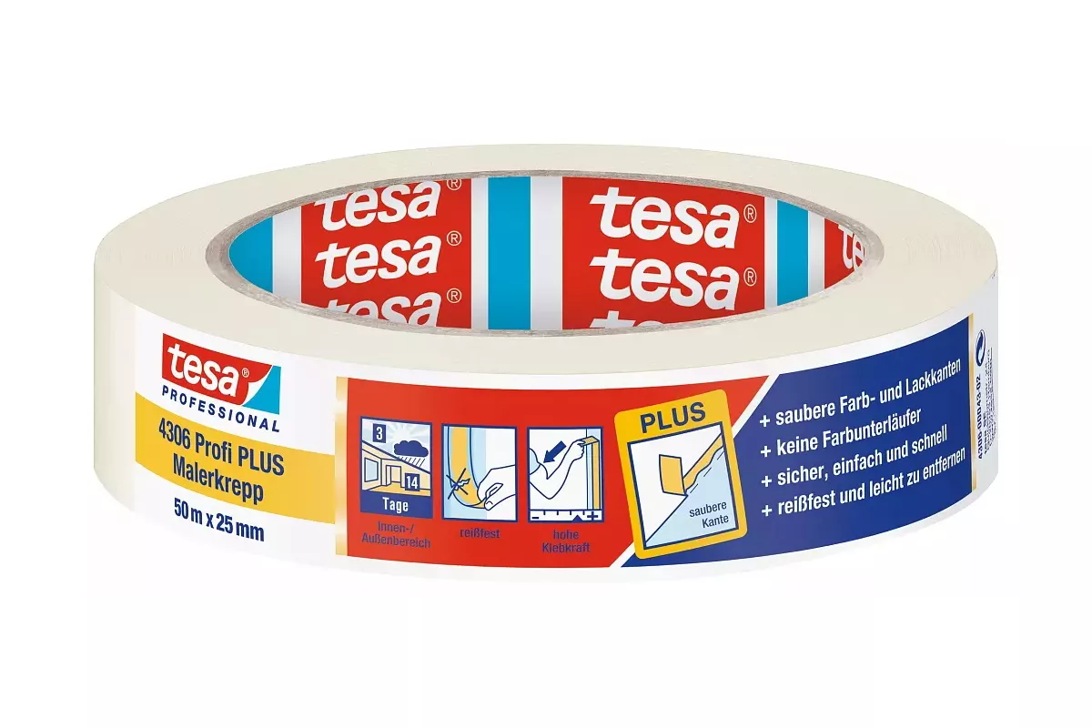 tesa 04306 50m:25mm Malerkrepp Klebeband