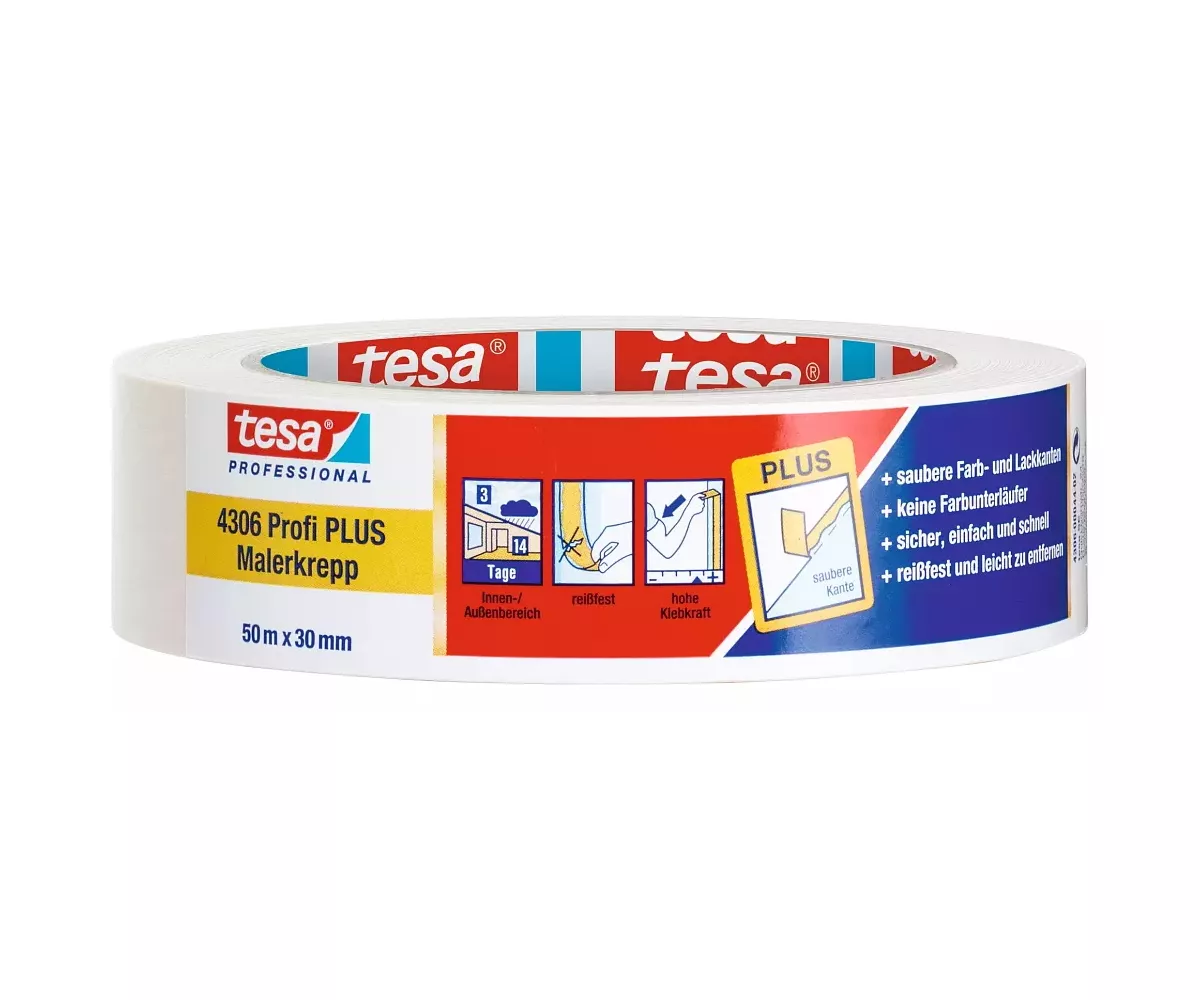 tesa 04306 50m:30mm Malerkrepp Klebeband