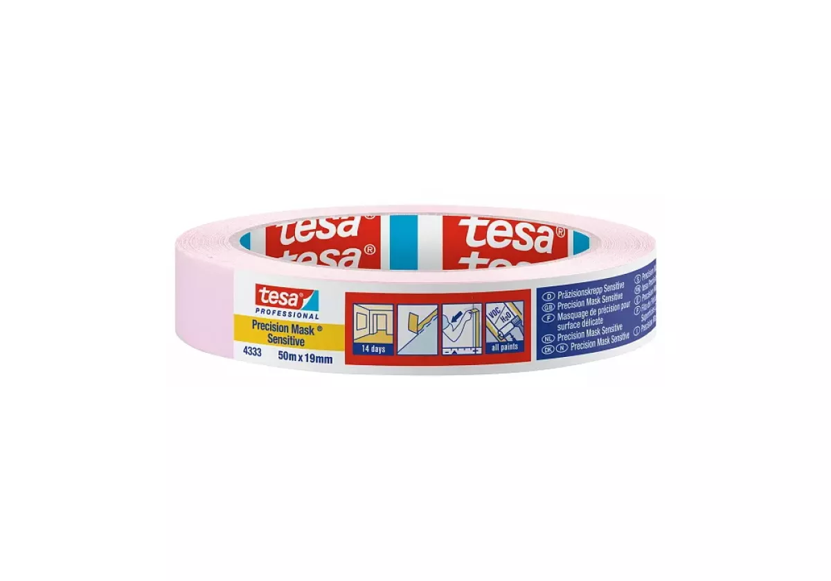 tesa 04333 50m:19mm Präzisonskrepp Malerkrepp Klebeband