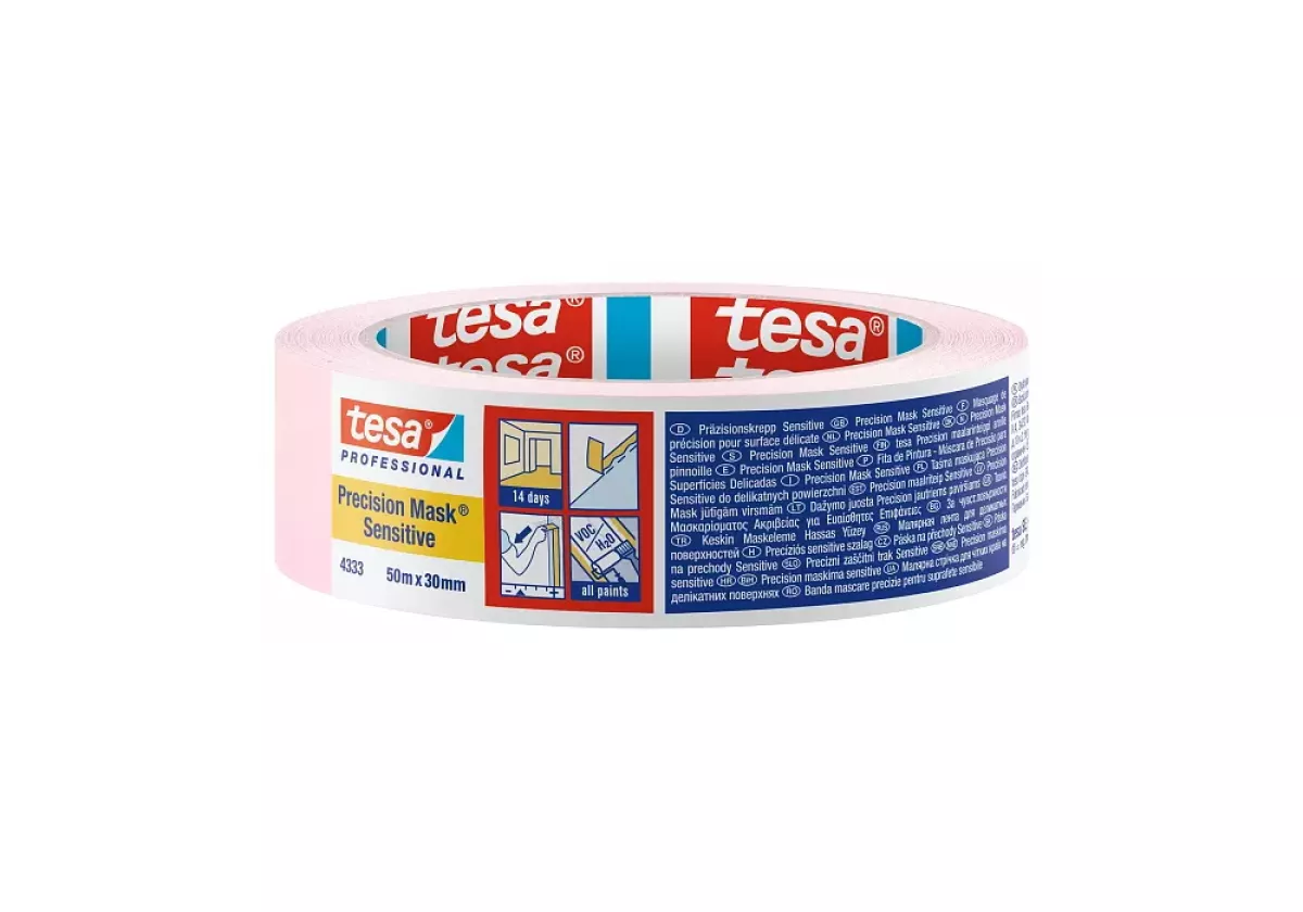 tesa 04333 50m:30mm Präzisionskrepp Malerkrepp Klebeband