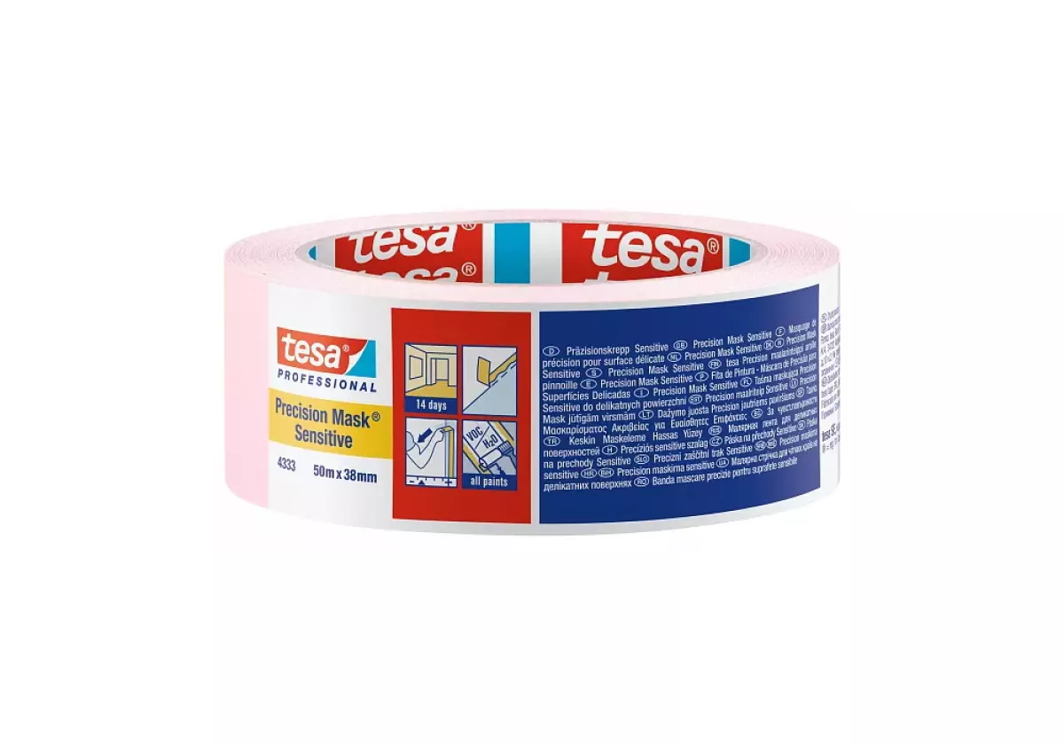 tesa 04333 50m:38mm Präzisionskrepp Malerkrepp Klebeband