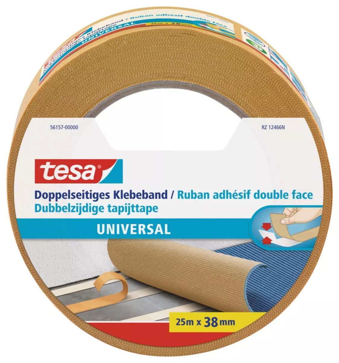 tesa Doppelseitiges Klebeband universal 25 m x 38 mm
