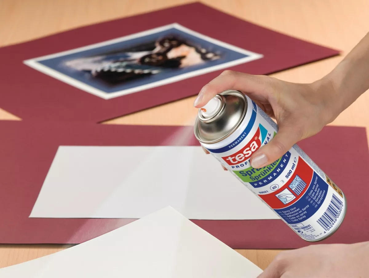 tesa Sprühkleber Kleber zum Sprühen permanent silikonfrei 300ml Dose
