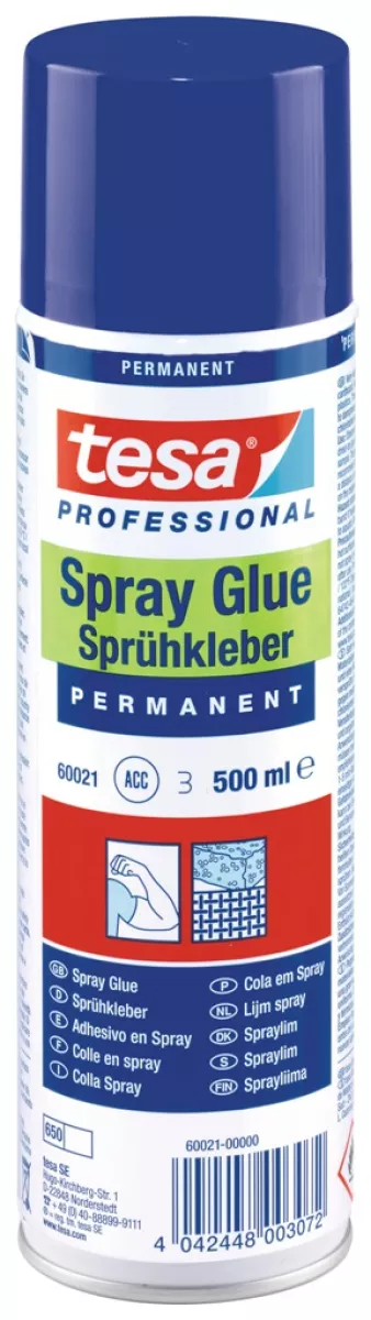 tesa Sprühkleber Klebstoff zum Sprühen Permanent 500 ml