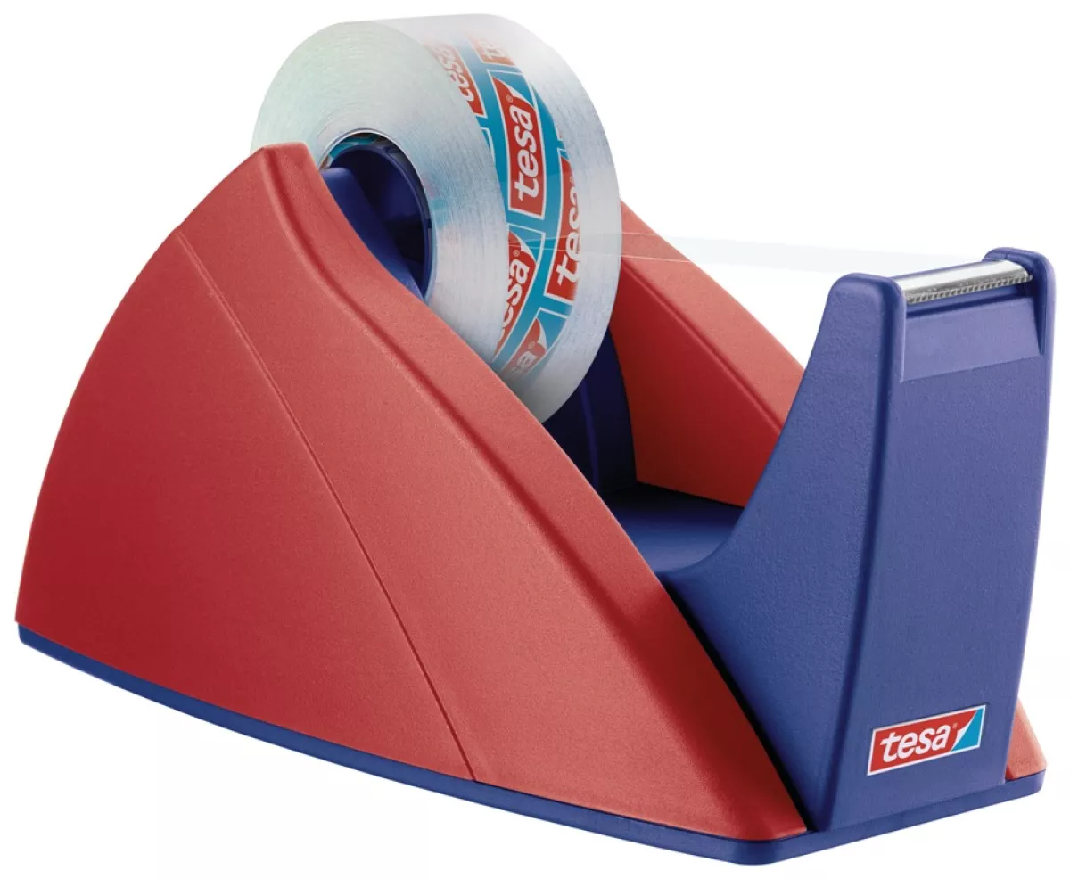 tesa Tischabroller Easy Cut 57421 Tesaroller Tesahalter Klebefilmhalterung rot/blau