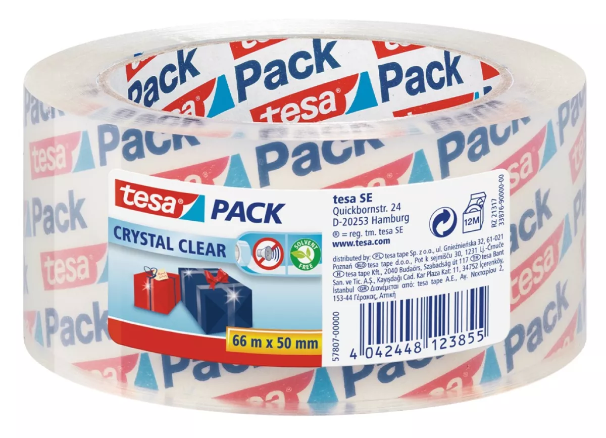 tesapack Packband Paketband kristall-klar ultra strong transparent durchsichtig 66m x 50mm