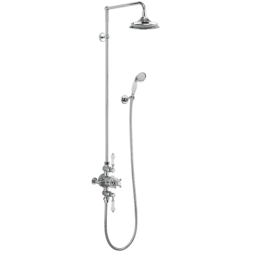 Thermostat Duscharmatur Avon mit Regendusche & Handbrause