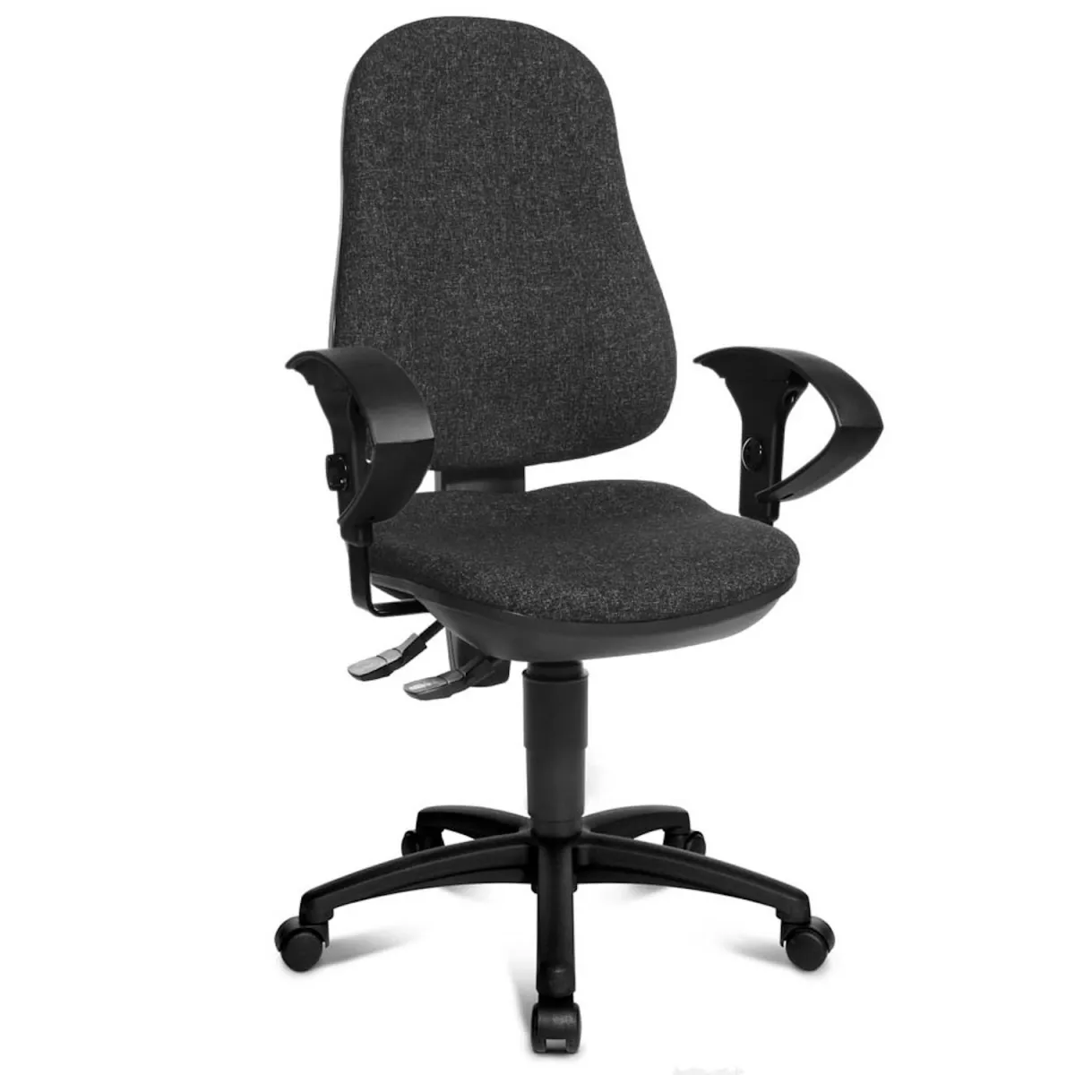 Topstar Point 70 Bürostuhl, Stoff anthrazit, Gestell schwarz
