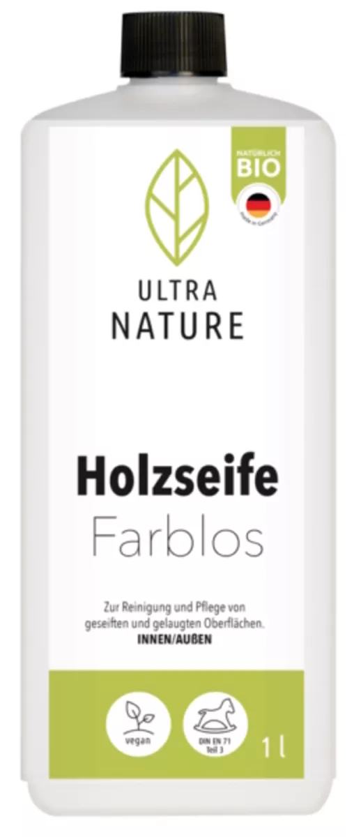 Ultra Nature Holzseife 0,25 L farblos - lösemittelfreier Schutz