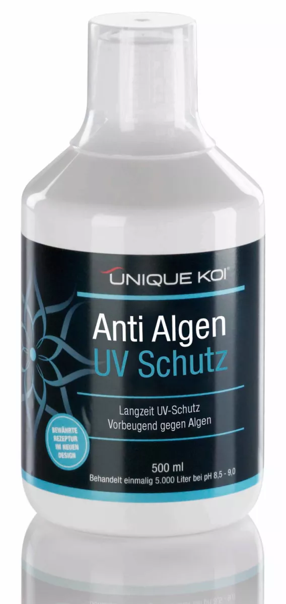 Unique Koi Anti Algen UV Schutz gegen Grünalgen Fadenalgen Vorbeugung 500 ml