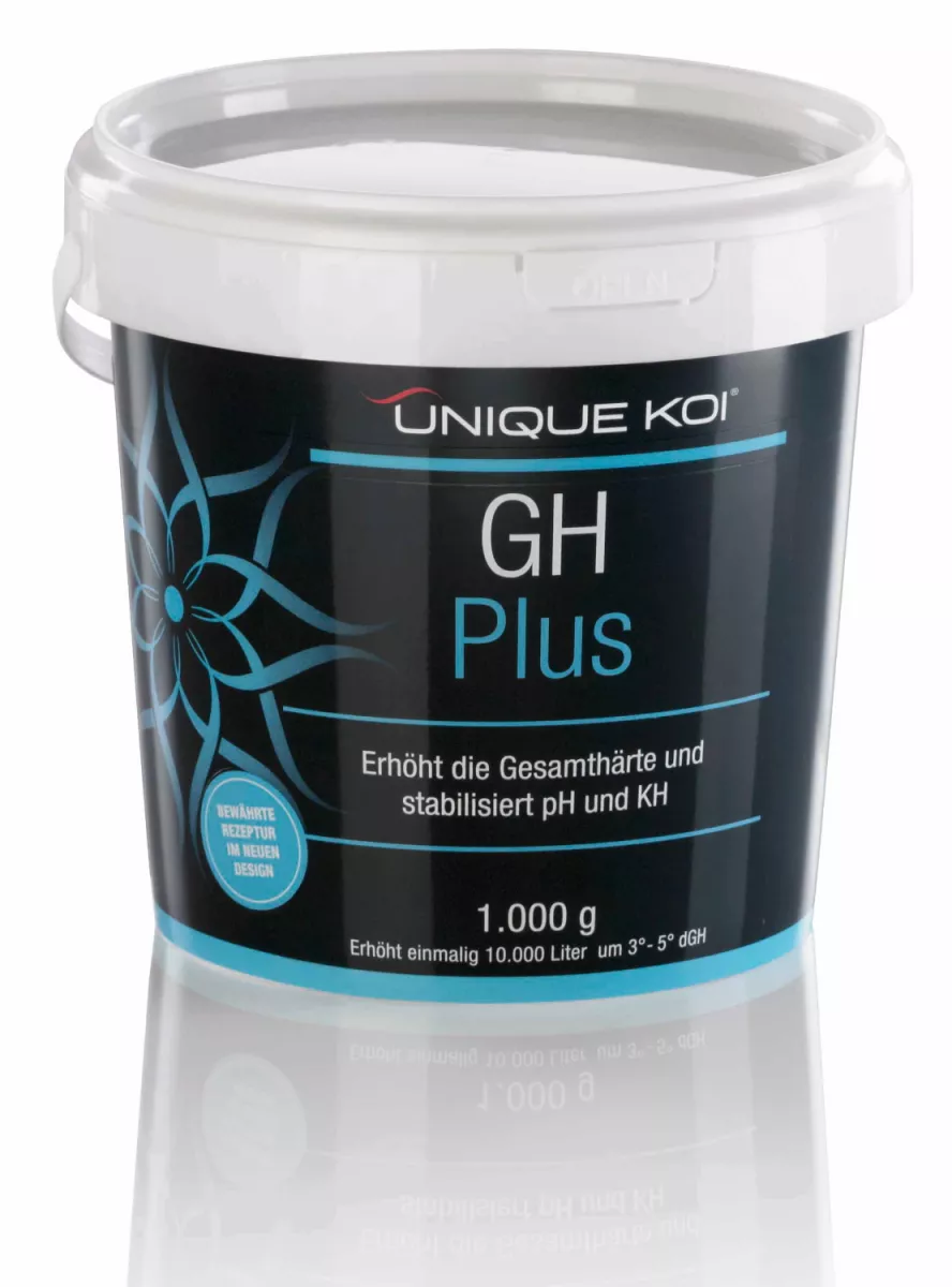 Unique Koi GH Plus Gesamthärte Stabilisierung der Wasserwerte 1.000 g