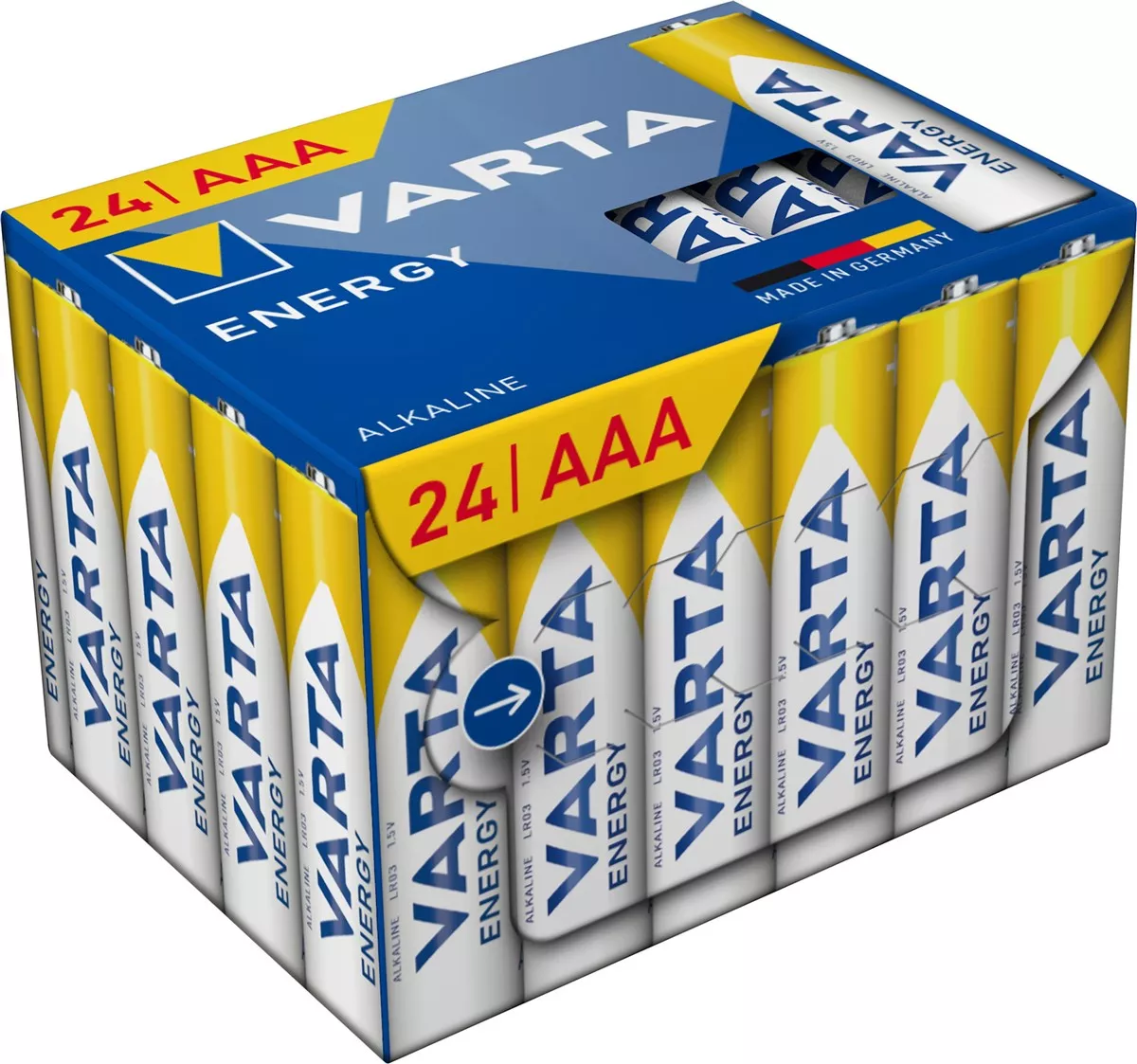 Varta Enegry Alkaline Batterie AAA (Micro) 24er-Pack Plastikfrei