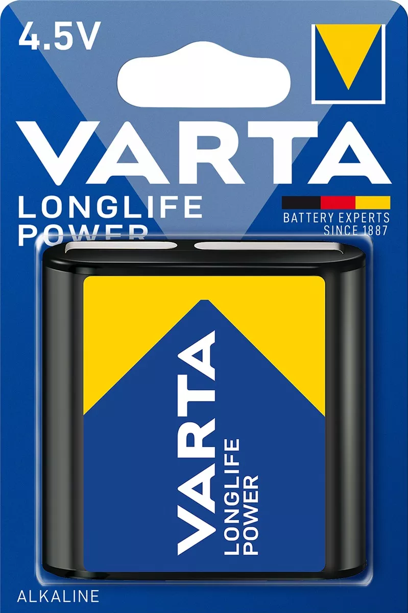 Varta Longlife Power Alkaline Batterie 4.5V