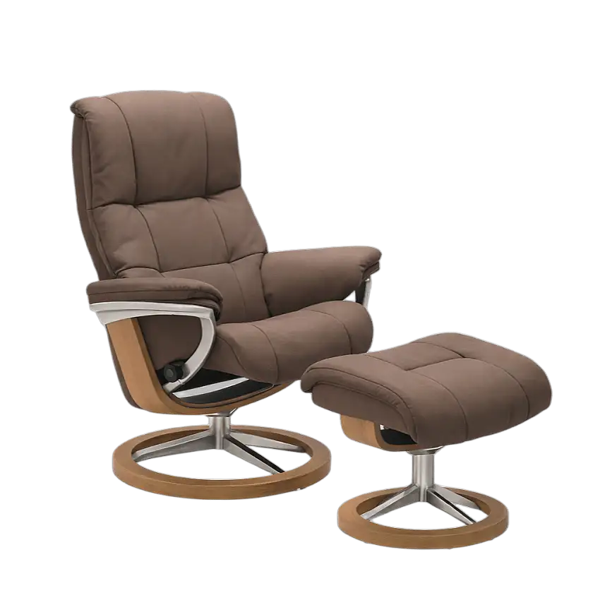 Stressless Sessel Mayfair Signature mit Hocker Braun
