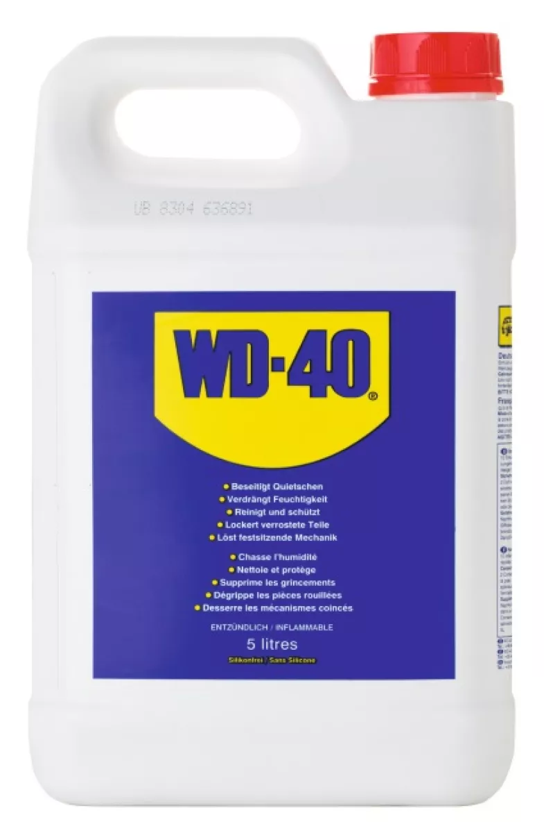 WD 40 Multifunktions Öl Vielzweck Schmiermittel Rostlöser Kontaktspray Reiniger 5 Liter Kanister