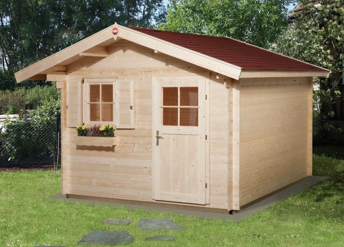 Weka Gartenhaus 107 A Gr.5 naturbelassen VD 60 300 x 300 cm