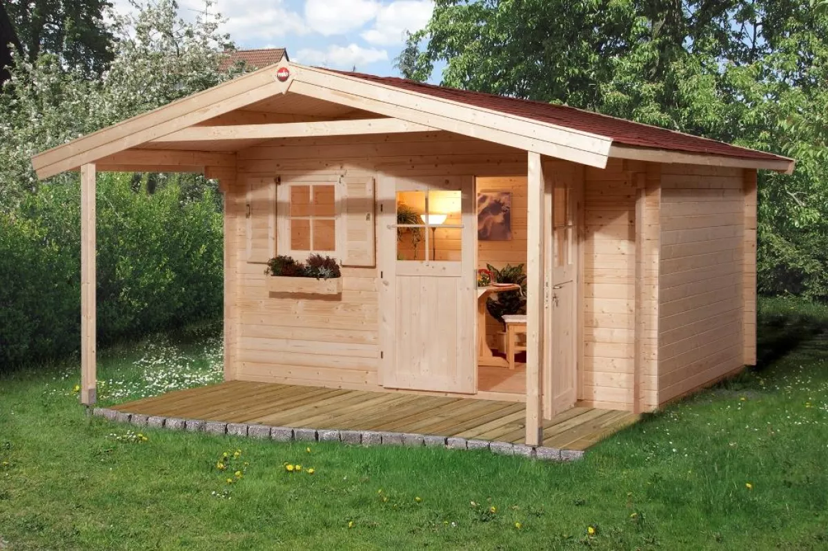 Weka Gartenhaus 111 A Gr.1 naturbelassen VD 200 380 x 450 cm