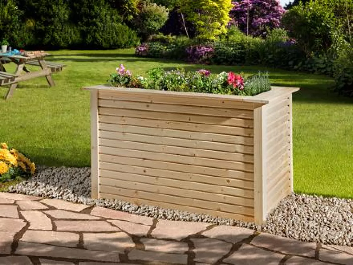 Weka Profi-Hochbeet Frühbeet wekaLine Blumenbeet Gartenbeet 120x80 cm