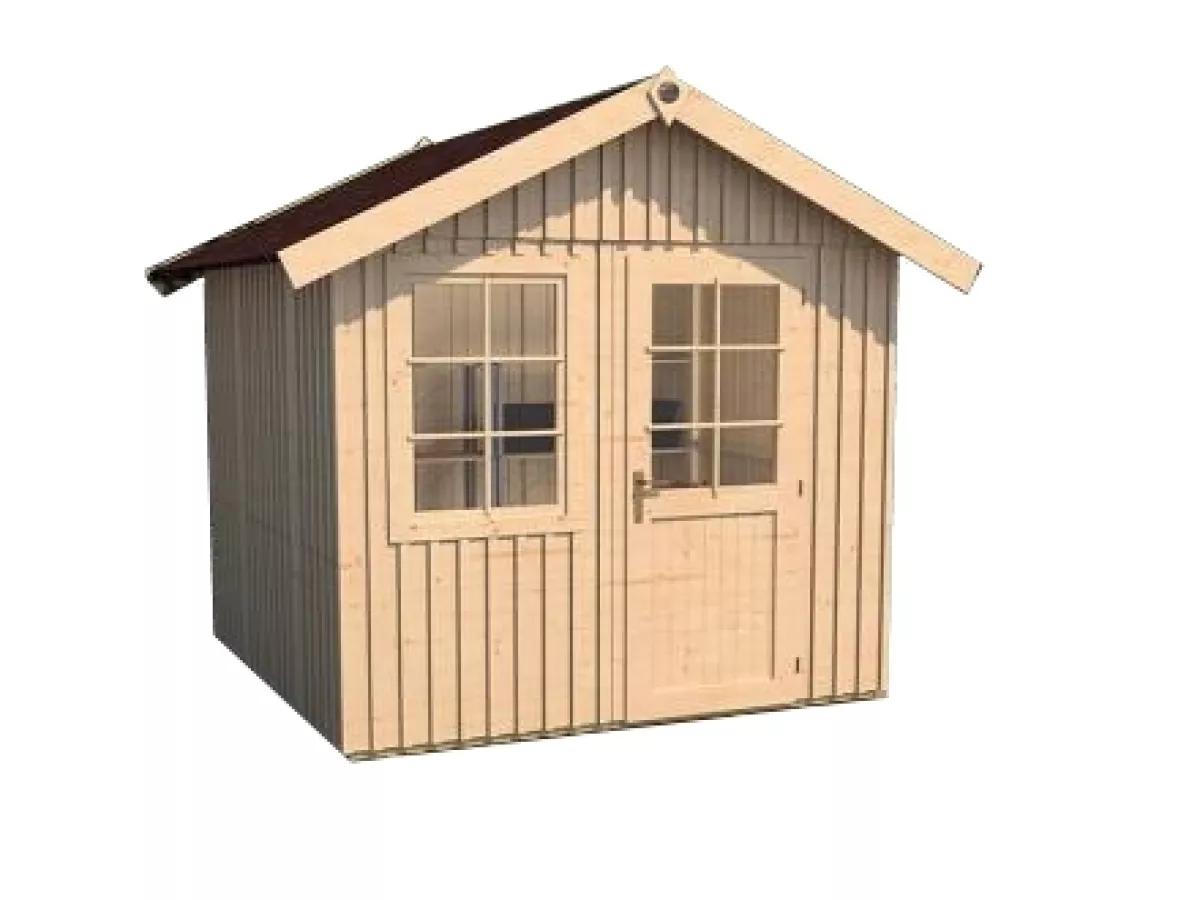 Weka Schwedenhaus Gartenhaus Gerätehaus Gr.2 299x295 cm, naturbelassen