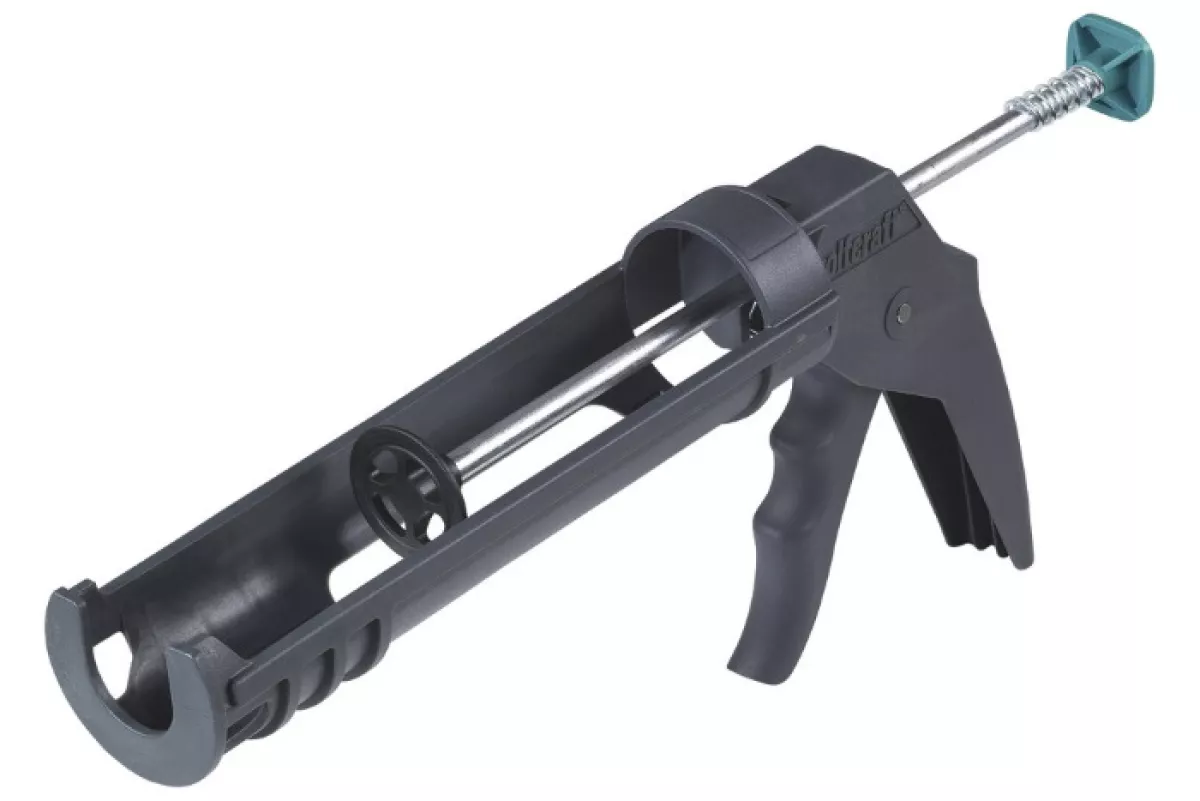 Wolfcraft MG 100 Mechanische Kartuschenpresse Kartuschenpistole für Silikon & Acryl 310 ml Kartuschen Tropf-Stopp-Funktion