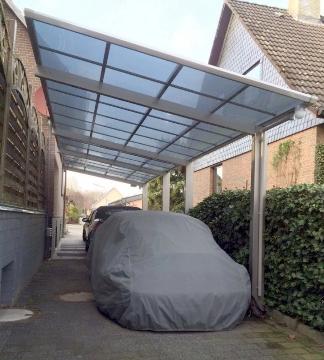 Ximax Design-Carport Linea Kombination Typ 60 Tandem Schwarz L 9,83 m x B 2,70 m
