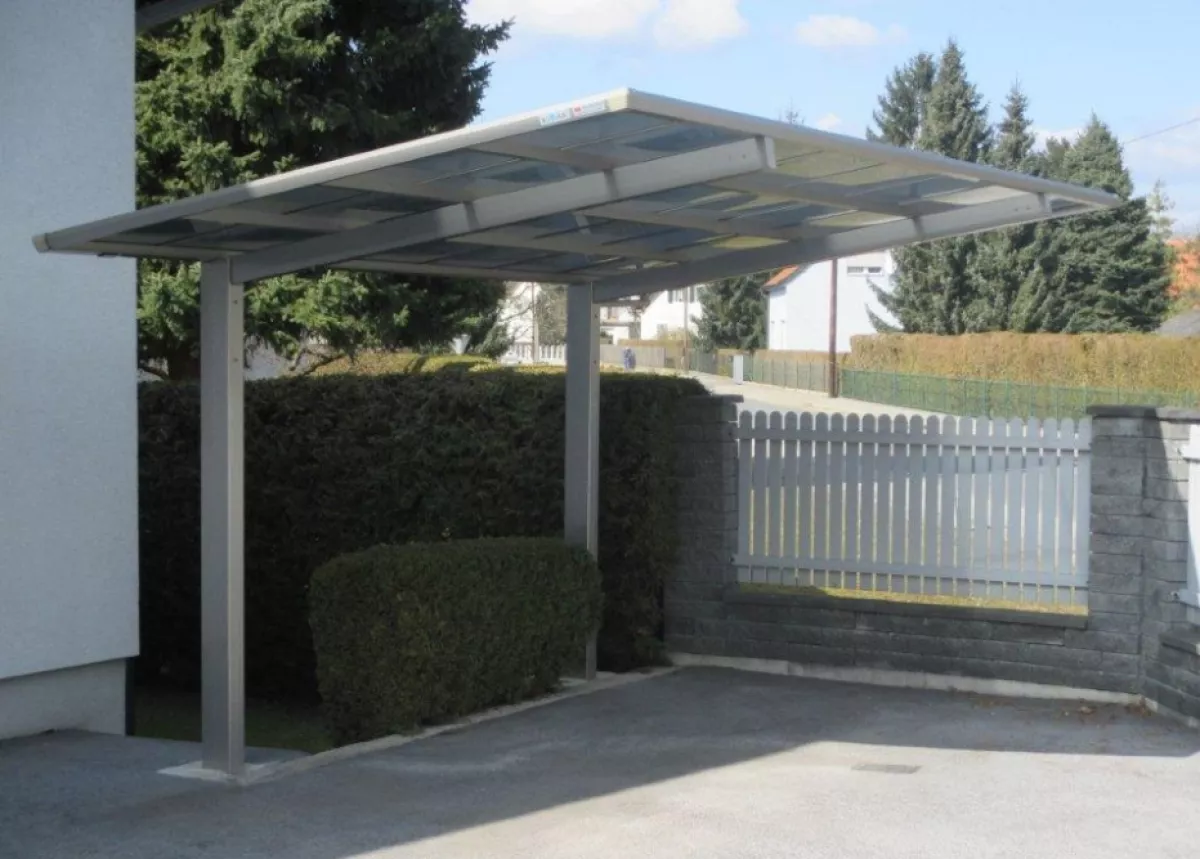 Ximax Design-Carport Linea Typ 80 Schwarz aus Aluminium L 4,95 m x B 3,02 m