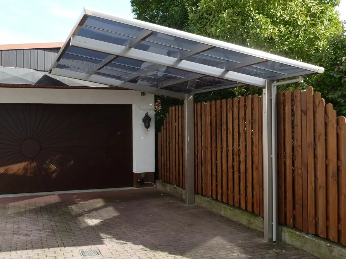 Ximax Design-Carport Linea Typ 80 Standard Schwarz aus Aluminium L 4,95 m x B 2,73 m