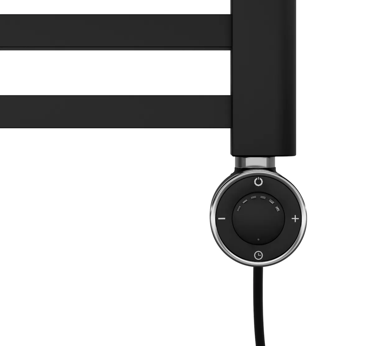 Ximax Design-Heizkörper Zubehör Anschlussarmaturen Heizstab Typ 3.1 mit Thermoelement, integriertem Raumthermostat, Übertemperatursicherung, Schukostecker schwarz 600W